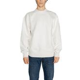 Calvin Klein Jeans White Recycled Cotton Sweatshirt -   -  Calvin Klein Jeans.